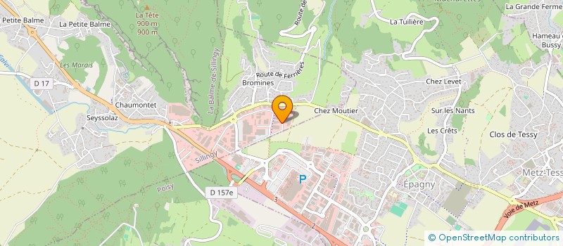 localisation de l'entreprise SCI CEREL  SILLINGY