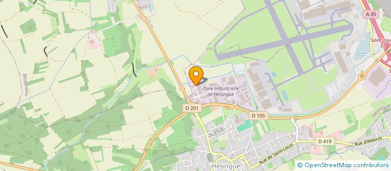 localisation de l'entreprise SCI CERELO  HESINGUE