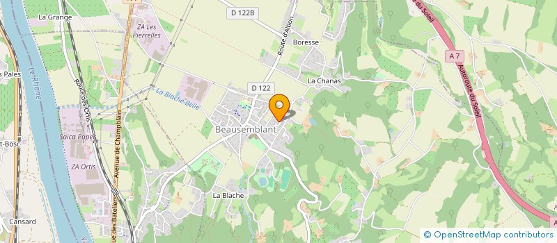 localisation de l'entreprise SCI CEREN  BEAUSEMBLANT