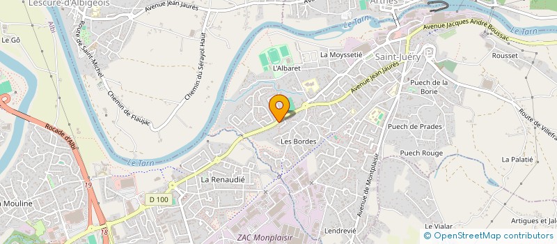 localisation de l'entreprise SCI CERENIS  SAINT-JUERY