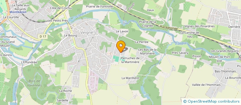 localisation de l'entreprise SCI CERES à VEIGNE
