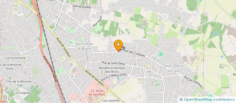 localisation de l'entreprise SCI CERES à SAINT-DENIS-EN-VAL