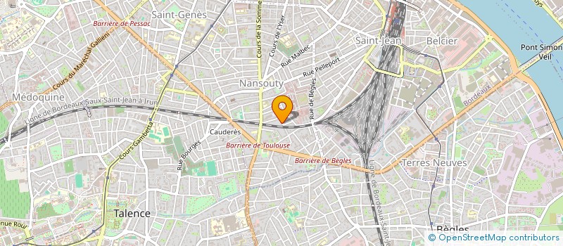 localisation de l'entreprise SCI CEREZALES  BORDEAUX