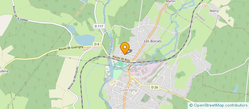 localisation de l'entreprise SCI CERF à GUERIGNY