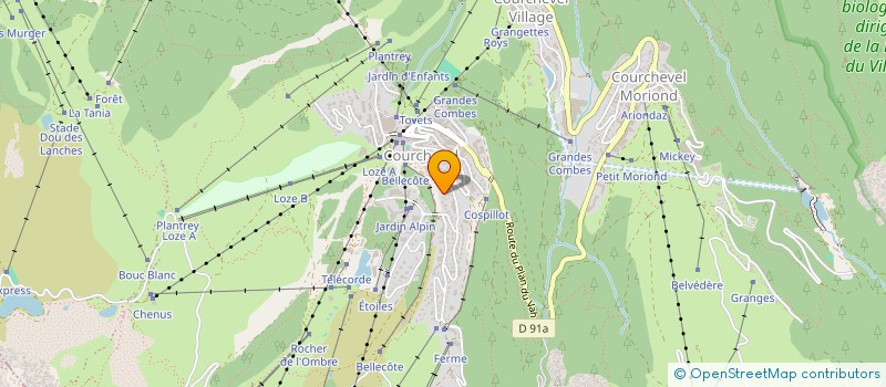 localisation de l'entreprise SCI CERF DE CHASSEFORET à COURCHEVEL