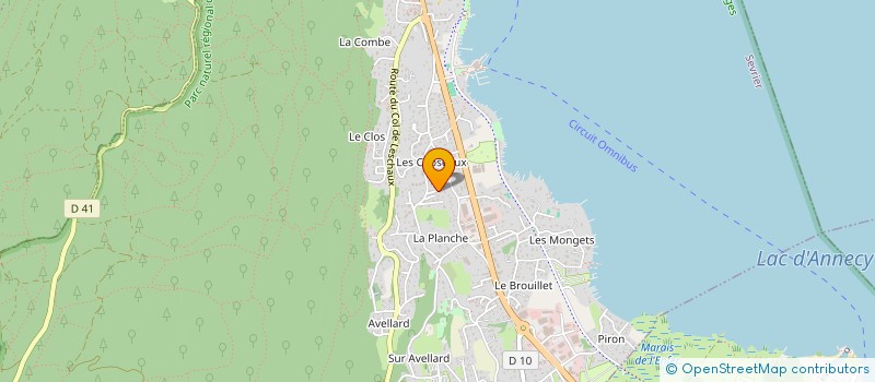 localisation de l'entreprise SCI CERFAG  SEVRIER