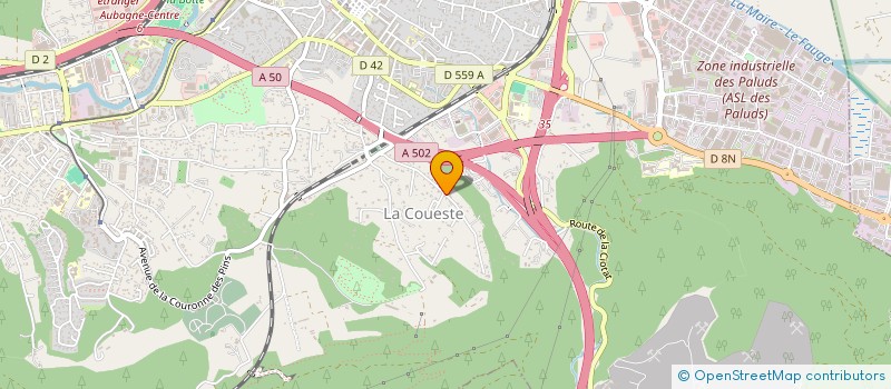 localisation de l'entreprise SCI CERFING à AUBAGNE