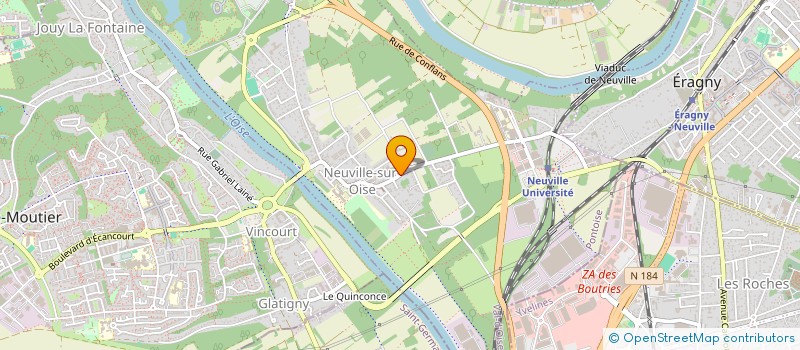 localisation de l'entreprise SCI CERGY-GRAND'PLACE à NEUVILLE-SUR-OISE