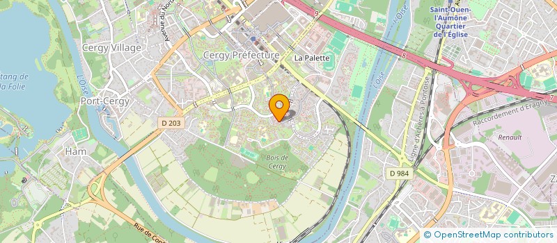 localisation de l'entreprise SCI CERGY JO  CERGY