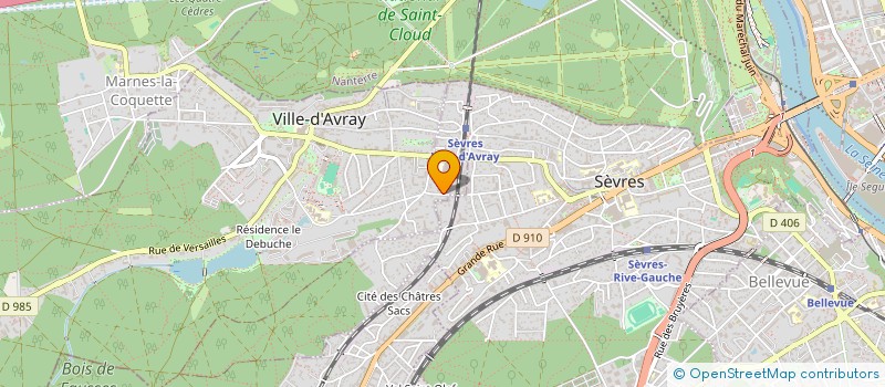 localisation de l'entreprise SCI CERIA-FINMOP à VILLE-D'AVRAY