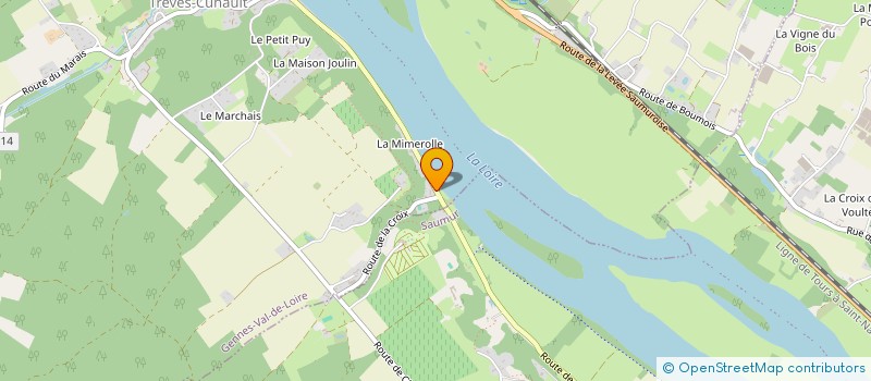 localisation de l'entreprise SCI CERISE  GENNES-VAL-DE-LOIRE