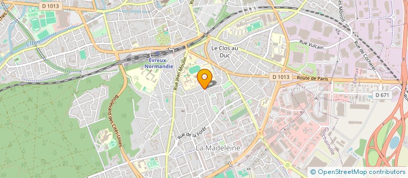 localisation de l'entreprise SCI CERISE  EVREUX