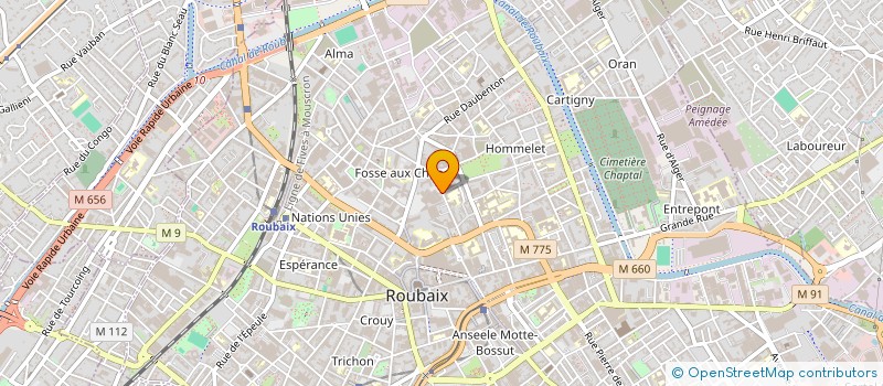 localisation de l'entreprise SCI CERISE  ROUBAIX