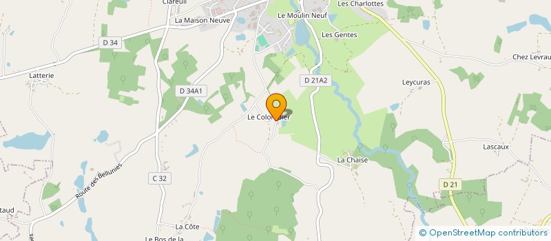 localisation de l'entreprise SCI CERISE  SAINT-LAURENT-SUR-GORRE