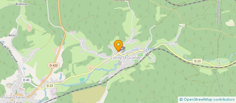 localisation de l'entreprise SCI CERIZZE  PROVENCHERES-ET-COLROY