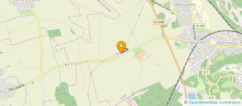 localisation de l'entreprise SCI CERMON à LAON