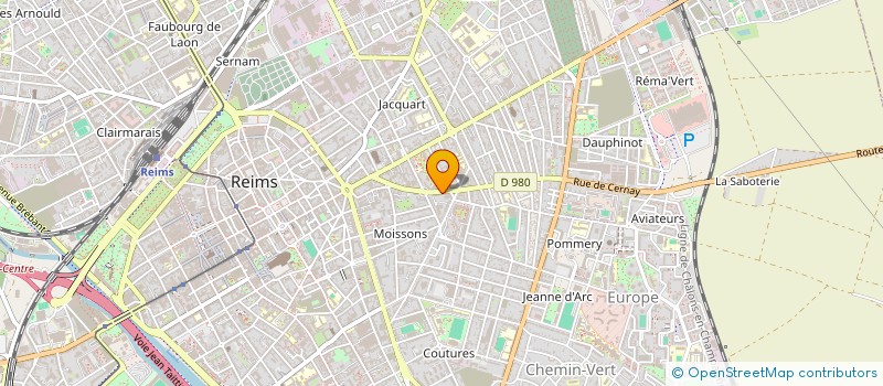 localisation de l'entreprise SCI CERNAY BRIMONT  REIMS