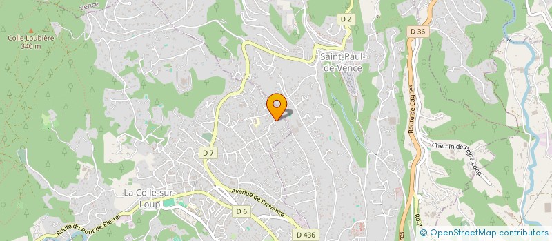 localisation de l'entreprise SCI CERODIMA  LA COLLE-SUR-LOUP