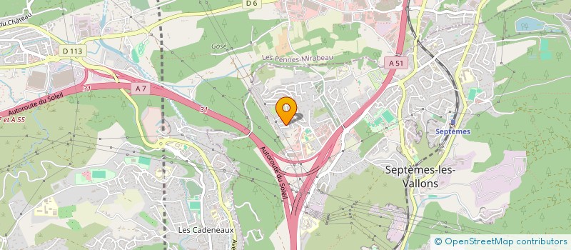 localisation de l'entreprise SCI CERTA  SEPTEMES LES VALLONS