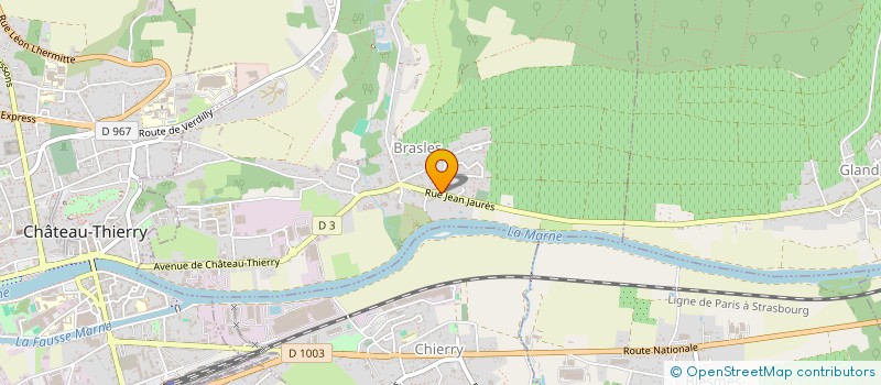 localisation de l'entreprise SCI CERUMEN à CHATEAU-THIERRY