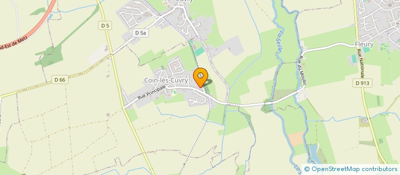 localisation de l'entreprise SCI CERV  COIN-LES-CUVRY