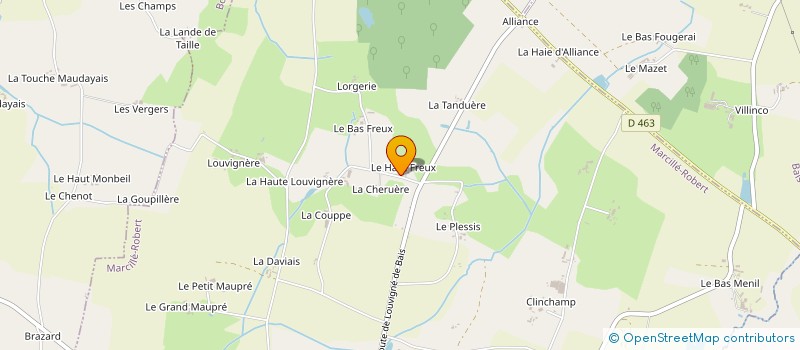 localisation de l'entreprise SCI CERVAL  MARCILLE-ROBERT