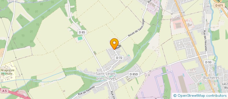 localisation de l'entreprise SCI CERVET  SAINT-LEGER-PRES-TROYES