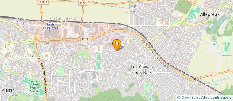 localisation de l'entreprise SCI CERVIN à LES CLAYES-SOUS-BOIS