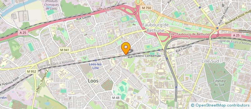 localisation de l'entreprise SCI CERVIN  LOOS