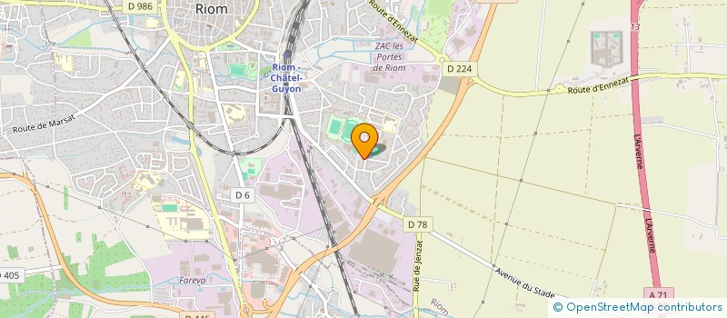 localisation de l'entreprise SCI CESA  RIOM