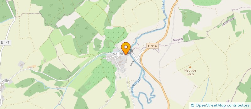 localisation de l'entreprise SCI CESAAL  VALLOIS