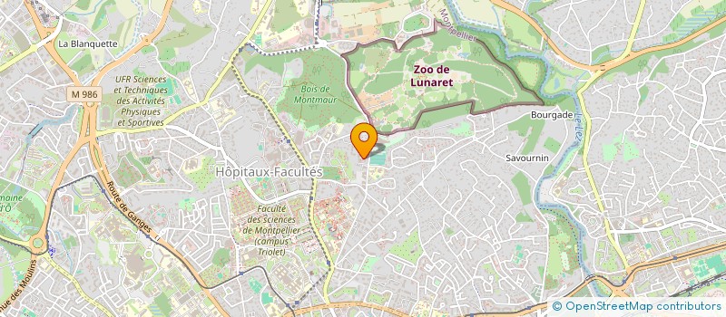 localisation de l'entreprise SCI CESAC 0505  MONTPELLIER