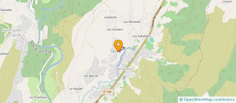 localisation de l'entreprise SCI CESAMICA  SAINT-JULIEN-DU-SERRE