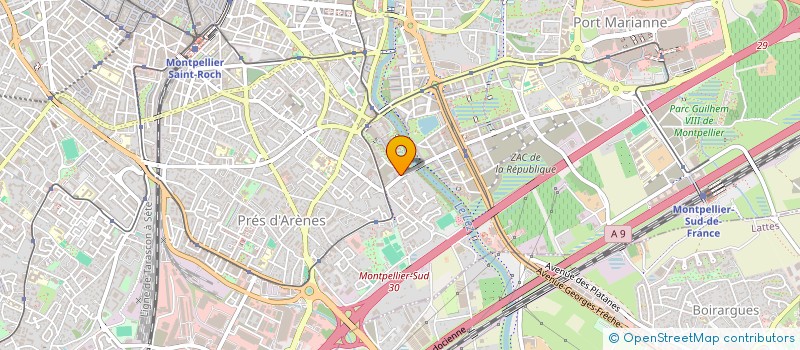 localisation de l'entreprise SCI CESANNA  MONTPELLIER