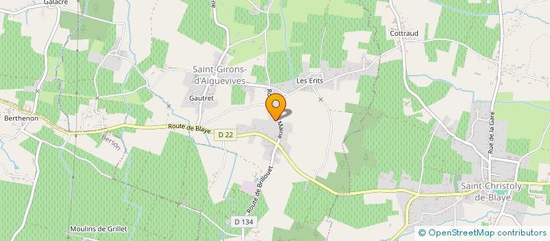 localisation de l'entreprise SCI CESANOLO  SAINT-GIRONS-D'AIGUEVIVES