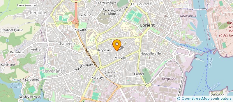 localisation de l'entreprise SCI CESAR  LORIENT