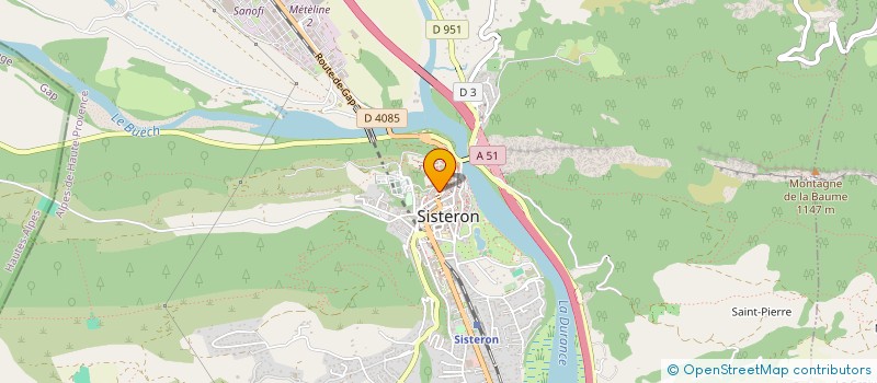 localisation de l'entreprise SCI CESAR  SISTERON