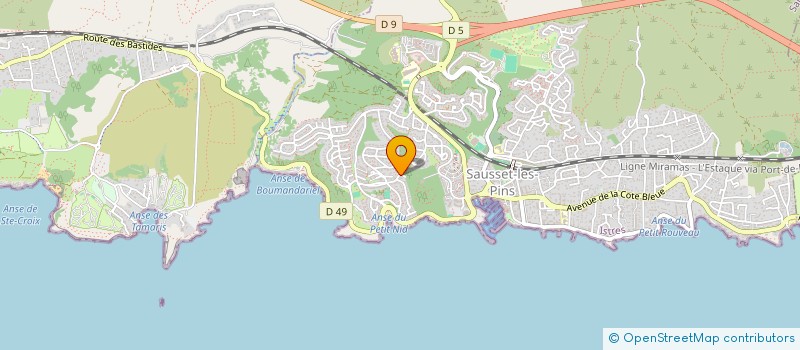 localisation de l'entreprise SCI CESAR  SAUSSET-LES-PINS