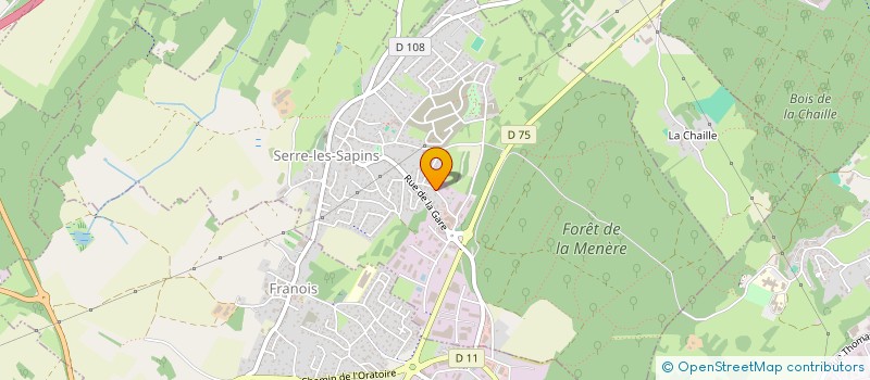 localisation de l'entreprise SCI CESAR-ALIZEE  SERRE-LES-SAPINS