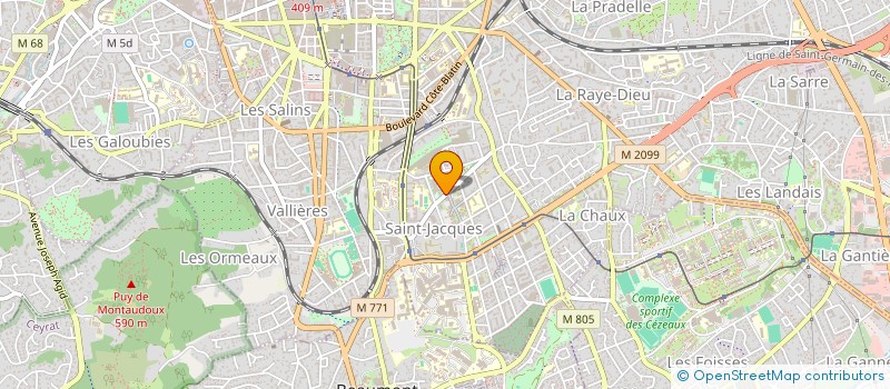 localisation de l'entreprise SCI CESAR & TRISTAN  CLERMONT-FERRAND