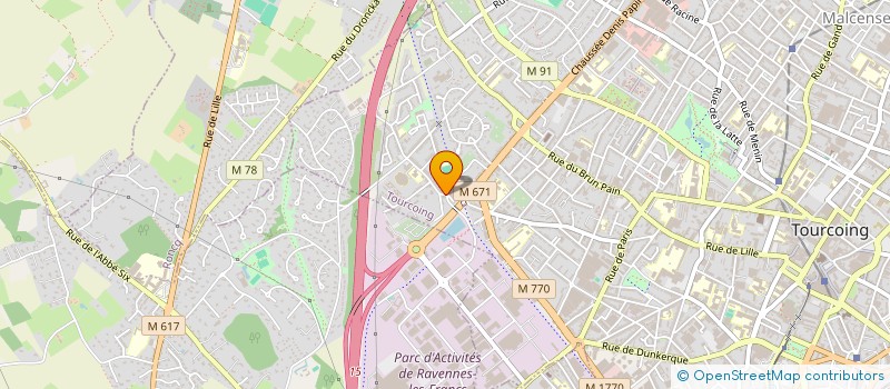 localisation de l'entreprise SCI CESARIO  TOURCOING