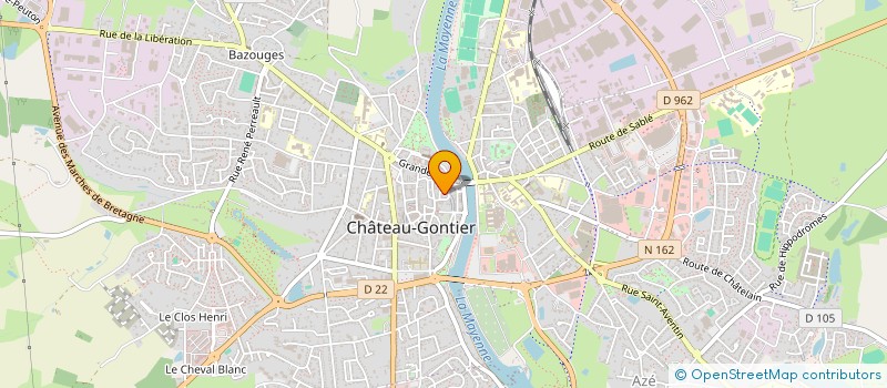 localisation de l'entreprise SCI CESARO53  CHATEAU-GONTIER-SUR-MAYENNE