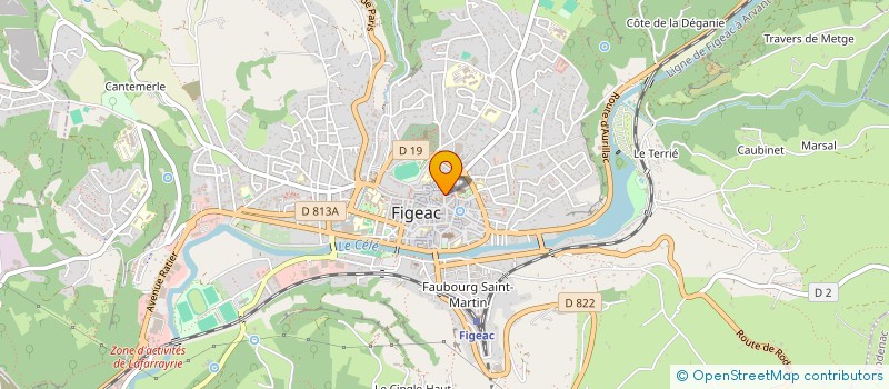 localisation de l'entreprise SCI CESARTHUR  FIGEAC