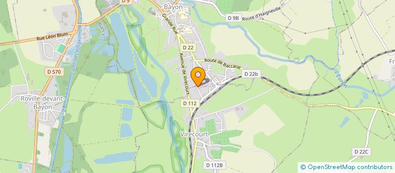 localisation de l'entreprise SCI CESBEPRO  BAYON