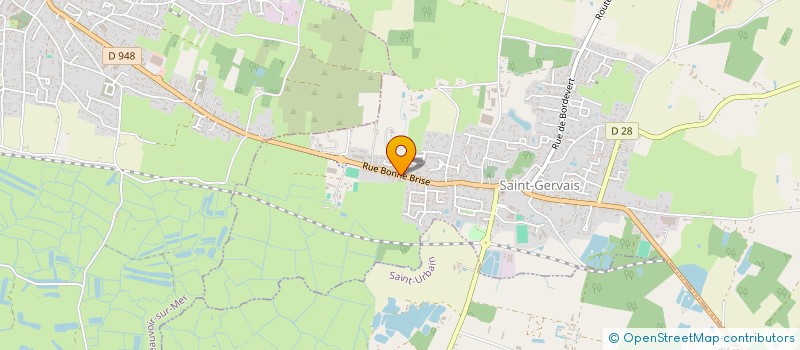 localisation de l'entreprise SCI CESBRON IMMOBILIER MONTOIS  SAINT-GERVAIS