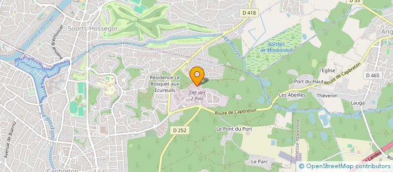localisation de l'entreprise SCI CESEB à CAPBRETON