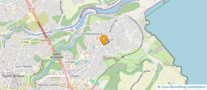 localisation de l'entreprise SCI CESINFI à SAINT-BRIEUC