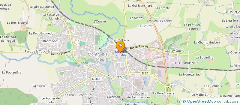 localisation de l'entreprise SCI CESO  MONTFORT-SUR-MEU