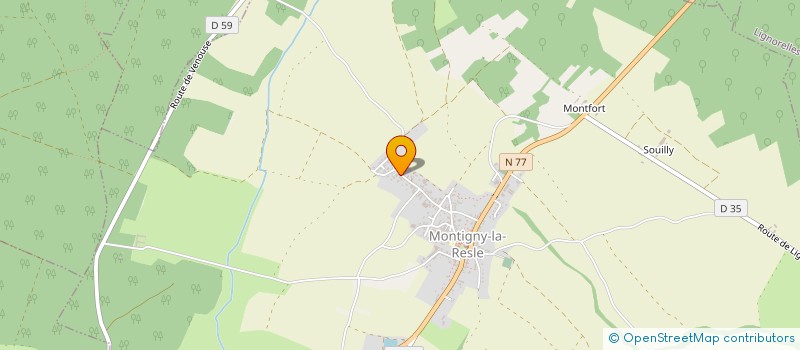 localisation de l'entreprise SCI CESSOT  MONTIGNY-LA-RESLE