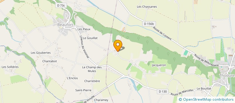 localisation de l'entreprise SCI CESTAS  THODURE